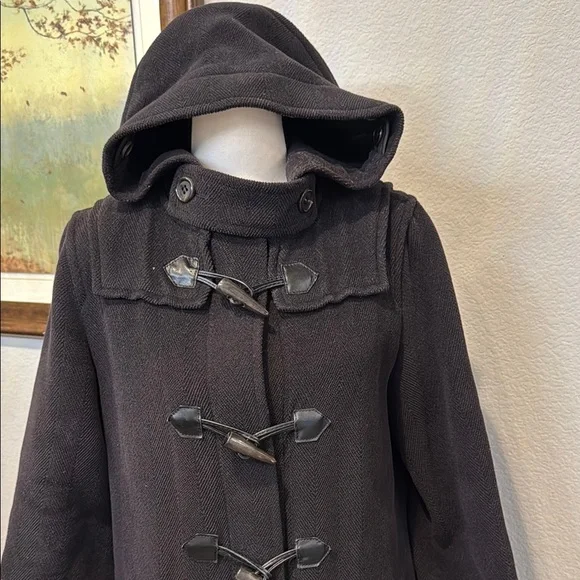 Authentic Black Toggle Coat - Picture 3 of 16